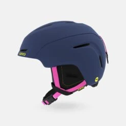 Giro Juniors Neo MIPS Helmet 2020-2021 10 Giro Juniors Neo MIPS Helmet 2020-2021 -Summit Ski giro 2021 neo jr mips snow helmet matte midnight neon lights side